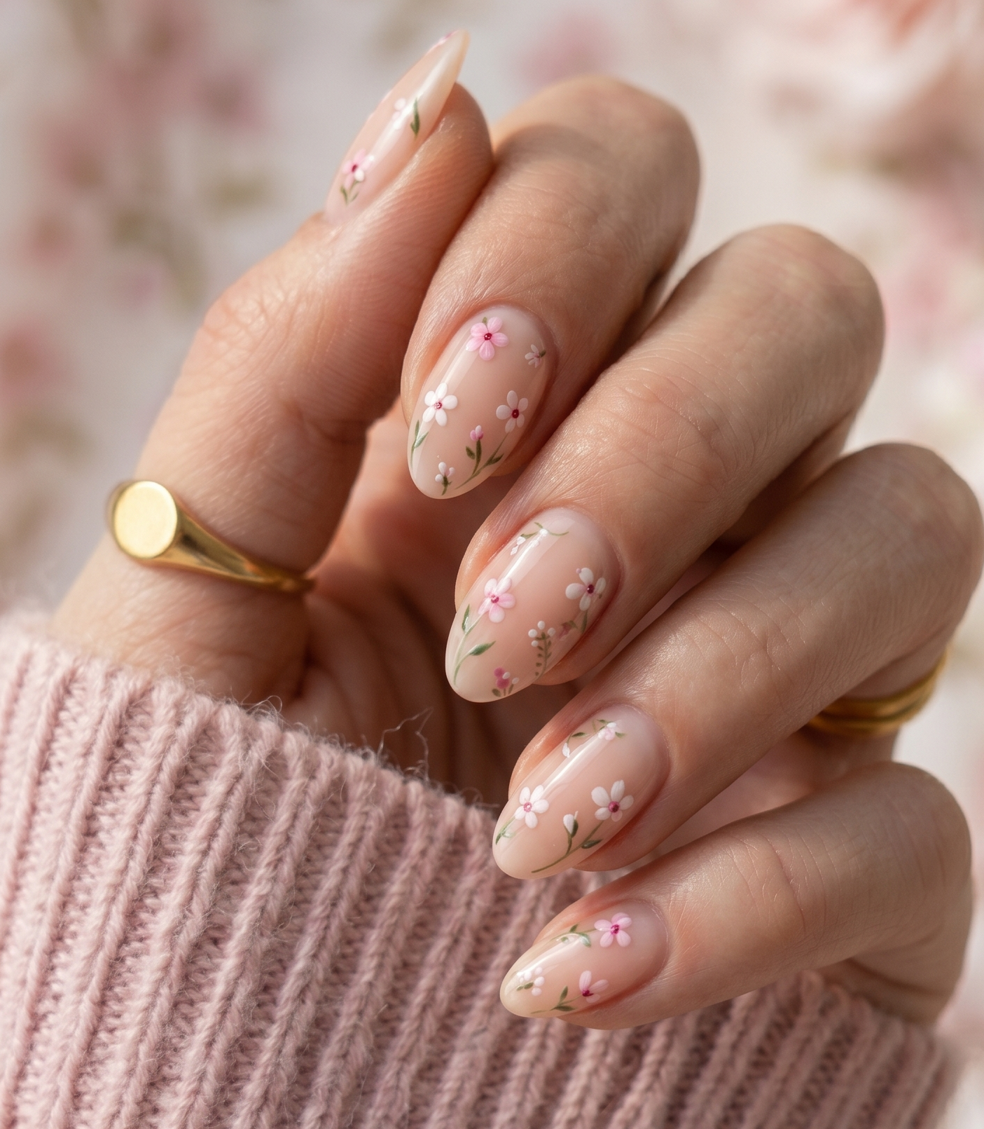 Florale Nageldesigns